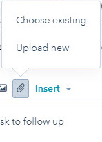 Hubspot Email Compose Attach File