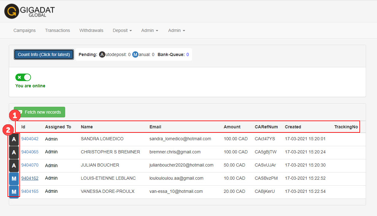 Portal Deposit Process Online New Records
