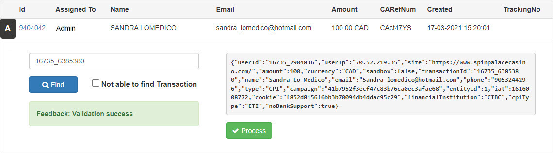 Portal Deposit Process Online Autodeposit Manual Deposits With Transaction Number And Data Validation Success