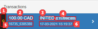 Portal Transactions Transaction Tab