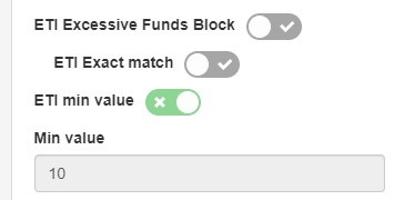 Portal Transactions Block Min Value