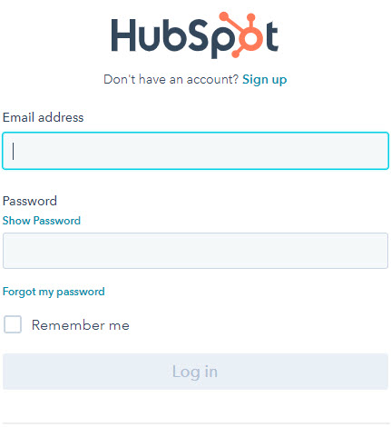 Hubspot Login