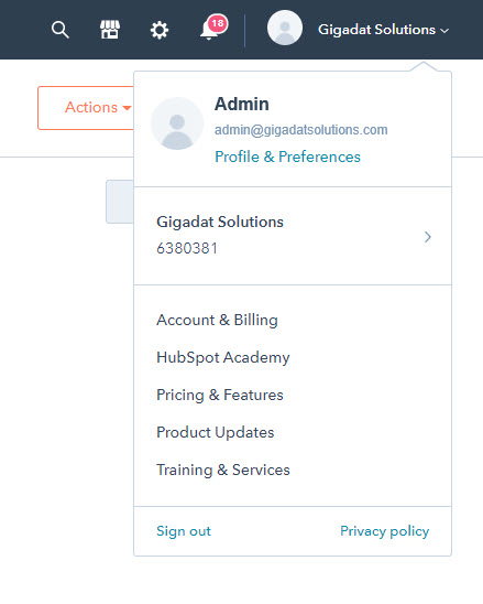 Hubspot Profile Preferences Settings