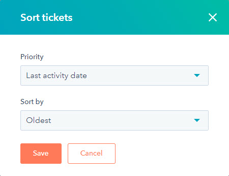 Hubspot Table Information Sort